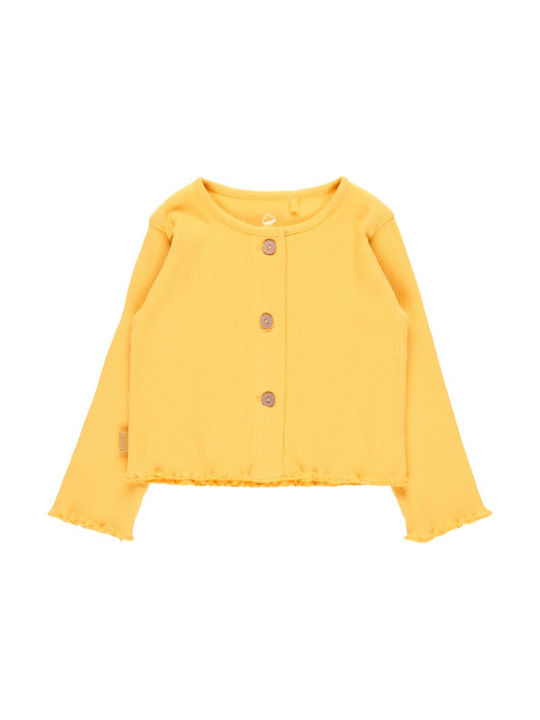 Boboli Girls Cardigan with Buttons Yellow