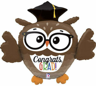 Balloon Foil Jumbo Graduation Brown 71cm