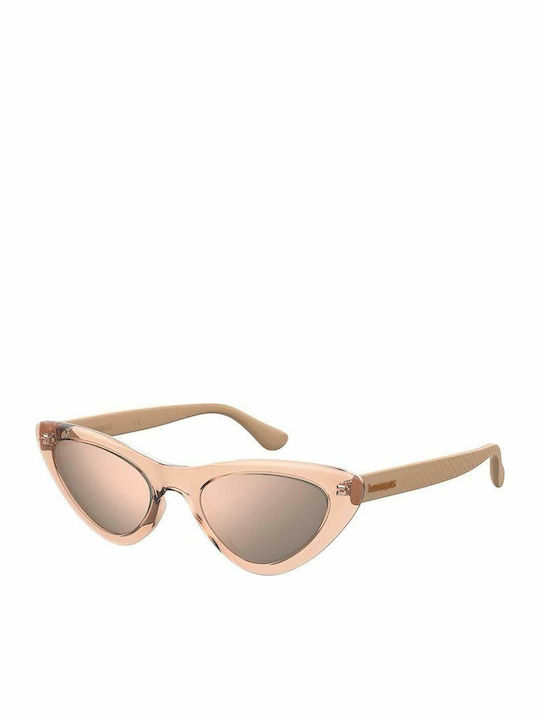 Havaianas Pipa Sonnenbrillen Ροζ Χρυσά mit Kunststoff Gestell
