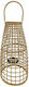 Art et Lumiere Φαναράκι Bamboo Επιδαπέδιο Φυσικό Μπεζ 30.5x30.5x54εκ.