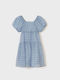 Mayoral Kids Dress Short Sleeve Blue