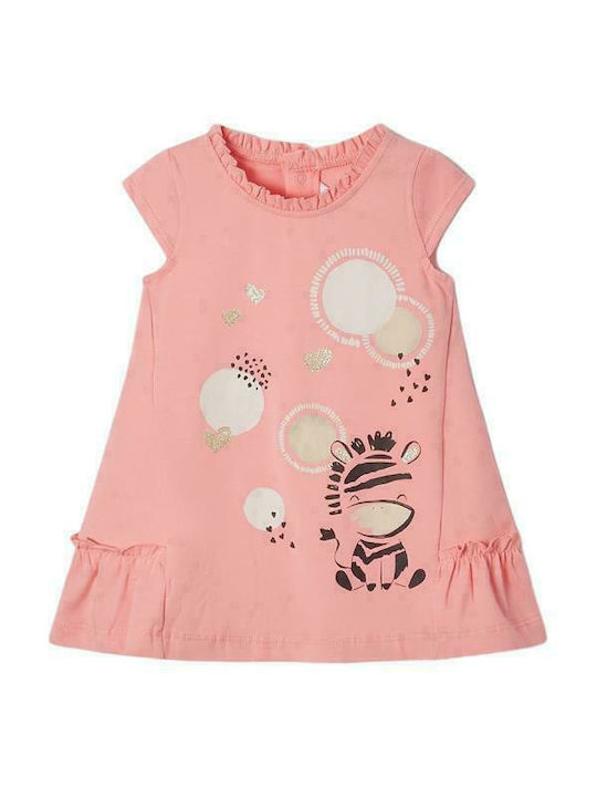 Mayoral Kids Dress Short Sleeve Pink