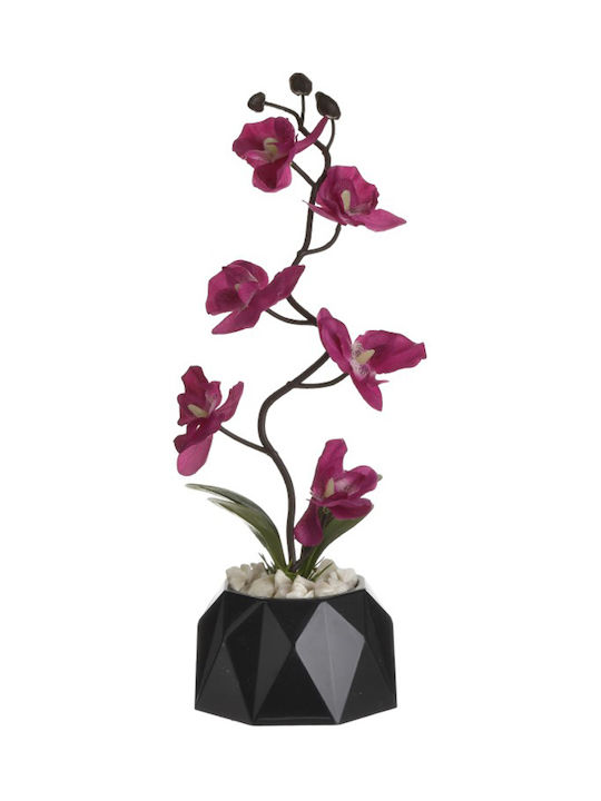 Inart Plantă Artificială în Ghiveci Mic Fuchsia 35cm 1buc