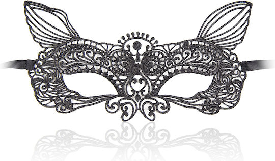 Naughty Toys BDSM Maske Katze Gesicht Spitze Maske Black