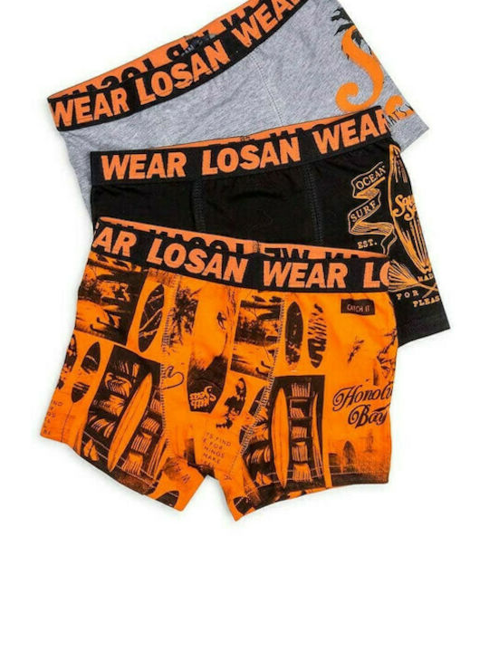 Losan Kinder Set mit Boxershorts Orange 3Stück