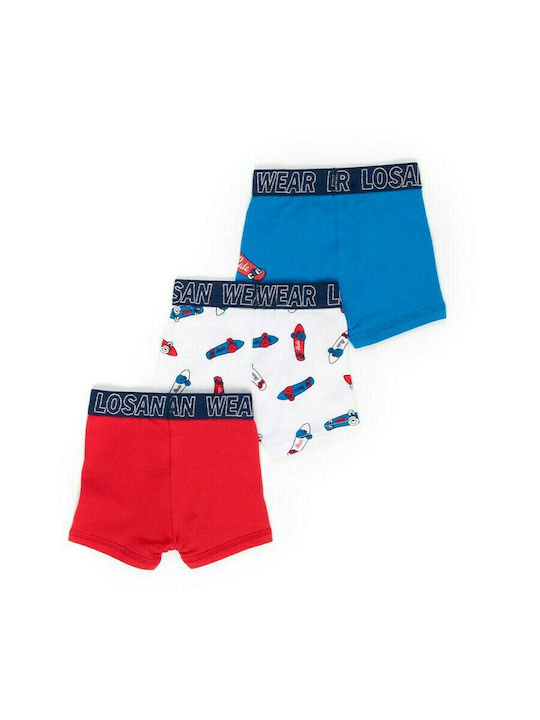 Losan Kinder Set mit Boxershorts Rot 3Stück