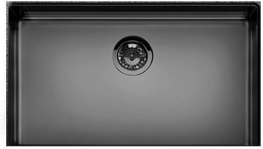 Apell Metamorfosis MEM71-411 Unterbau Spüle Inox Gebürstet B75xT44cm PVD Black