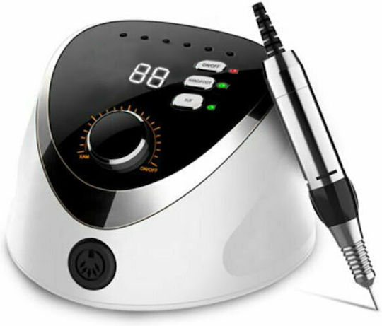 SML M12 Nagelfräser Strom 35W Weiß mit Pedal mit 35000 Umdrehungen pro Minute