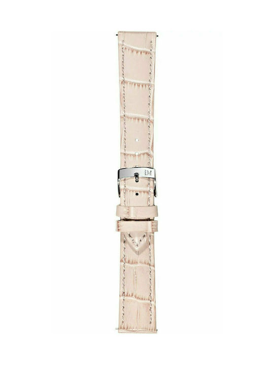 Morellato Bolle Easyclick Leather Strap Pink 24mm