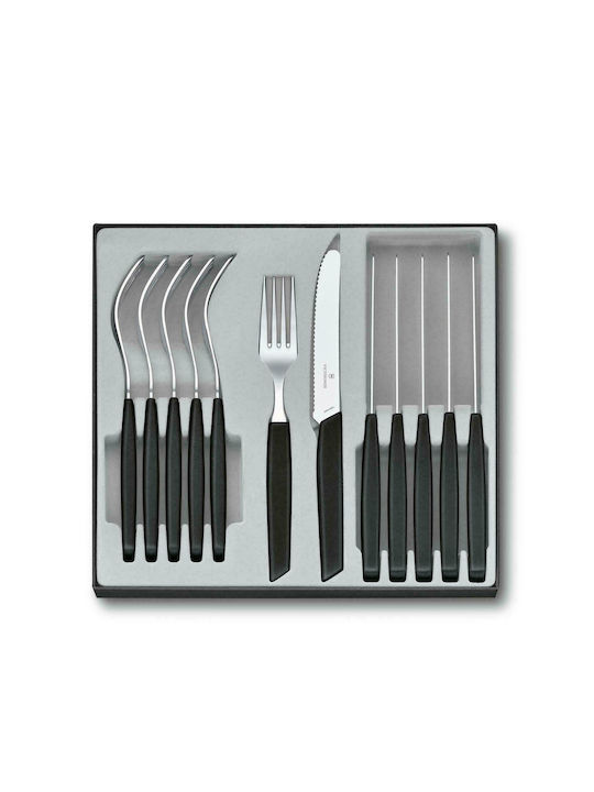 Victorinox Swiss Modern Σετ Μαχαιροπίρουνα Μαύρ...