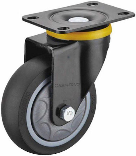 Chamsong Wheels 07336 Roată Rotativă Din Cauciuc 75mm