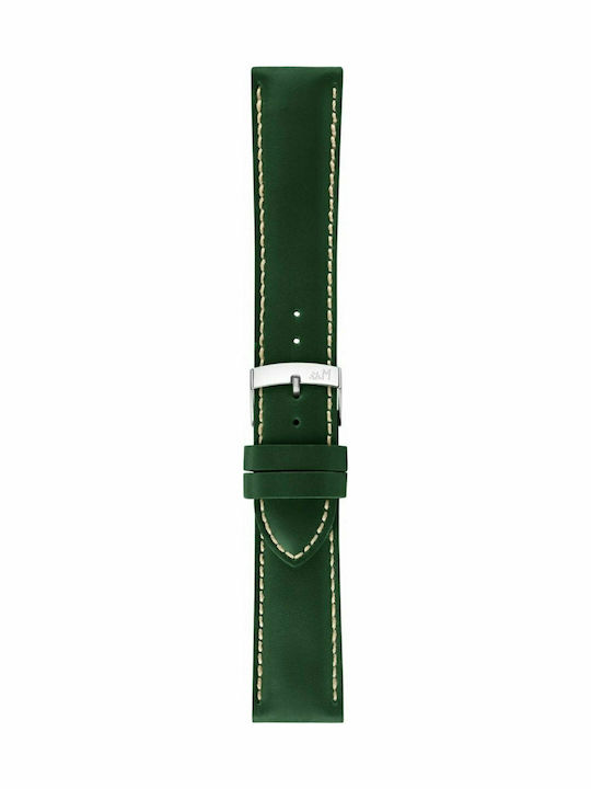 Morellato Rodius Δερμάτινο Λουράκι Πράσινο 18mm