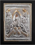 Image The Resurrection of Christ Gold-plated Wooden 19x24cm