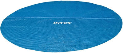 Intex Ηλιακό Στρογγυλό Προστατευτικό Κάλυμμα Πισίνας από Πολυαιθυλένιο Μπλε Διαμέτρου 305εκ.