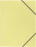 Spree Folder with Rubber Band and Ears for Paper A4 Yellow