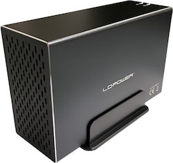 LC-Power Case for 2 Hard Drives 3.5" SATA III with Connection USB 3.0