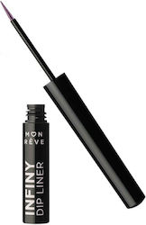 Mon Reve Infiny Dip Waterproof Πινέλο Eye Liner 03 Funky Eggplant 2ml