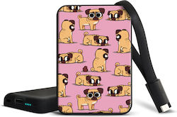 Smartoools Power Bank 10000mAh με Θύρα USB-A Pugs