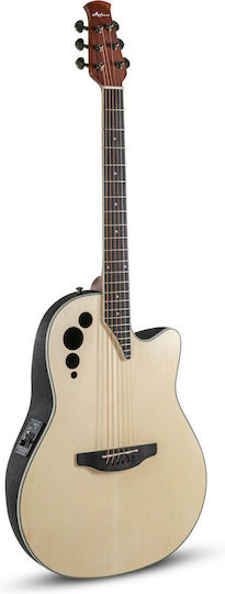Ovation Ηλεκτροακουστική Κιθάρα Applause AE44II Mid Cutaway Cutaway Natural Satin
