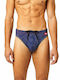 Men's Swimwear Slip Blue with Patterns