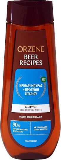 Orzene Bio Beer Recipes Σαμπουάν Λάμψης για Όλους τους Τύπους Μαλλιών 400ml