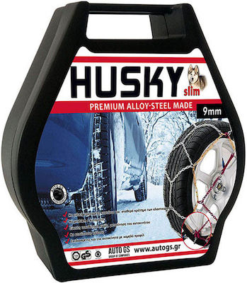 Husky No 95 Snow Chains with Thickness 9mm for Passenger Car 2pcs