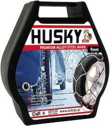 Husky No 60 Snow Chains with Thickness 9mm for Passenger Car 2pcs 0000083