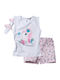 Kids' Set with Shorts Summer 2pcs White