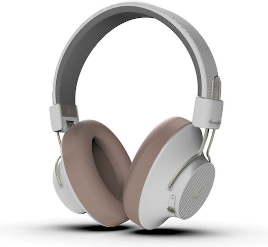 Kreafunk aBEAT Bluetooth Wireless Over Ear Headphones with 15 hours of Operation White