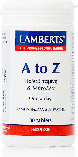 Lamberts A to Z Multivitamin & Minerals Multivitamin for Energy & Immune System Boost 30 Tablets