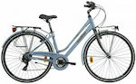 Lombardo Mirafiori 250 Donna 28" 2022 Μπλε Ποδήλατο Πόλης με 6 Ταχύτητες