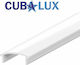 Cubalux Capac pentru Accesorii Benzi LED Montaj Îngropat 13-0624
