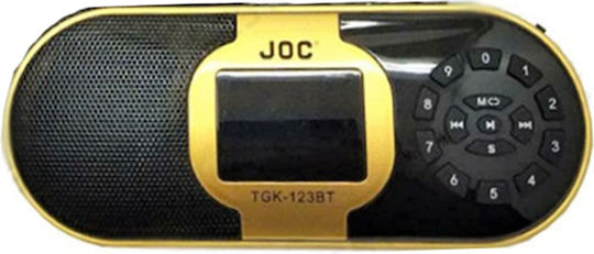 TGK-123BT Επιτραπέζιο Ραδιόφωνο Επαναφορτιζόμενο με Bluetooth και USB Χρυσό