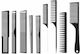 L3vel3 Set of Combs Hair 9pcs