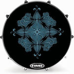 Evans INK22FBRBFLR Drumhead für Schlagzeug 22"