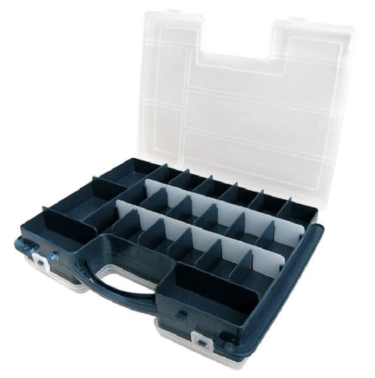 Tipa box organizer Ταμπακιέρα Εργαλείων 22 Θέσεων με Ρυθμιζόμενα Χωρίσματα Μπλε 29.5x22x7.6εκ.