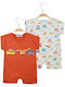 Energiers Baby Bodysuit Set Short-Sleeved Multicolour 2pcs