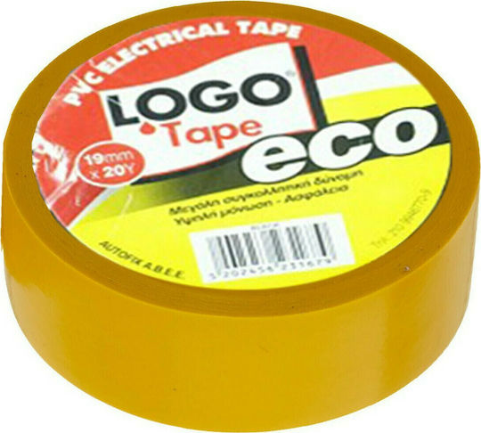 Logo Insulation Tape 19mm x 20m Eco Yellow Yellow