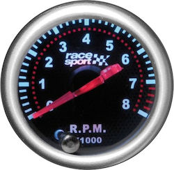 Carner Car Voltmeter Analog Instrument 52mm Racesport Mirror Look Tinted with 7 Colors