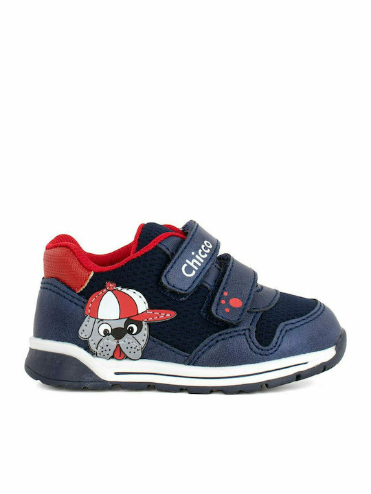 Gregory Παιδικά Sneakers Ανατομικά με Σκρατς Μπλε