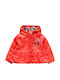 Kids' Casual Jacket Short Windproof Double Sided with Hood Orange
