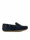 Boys Suede Slip-On Moccasins Blue