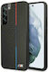 BMW Hard M Collection Triangles Back Cover Piele artificială Negru (Galaxy S22+ 5G - Galaxy S22+ 5G)