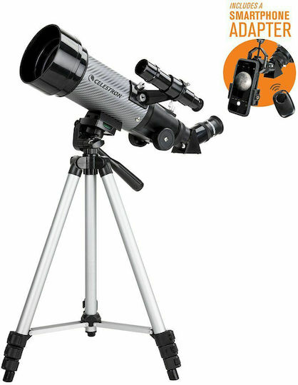 Celestron Travel Scope 70 Dioptric Telescope with Holder for Smartphone Camera
