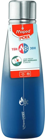 Maped Μπουκάλι Θερμός Ανοξείδωτο 500ml Μπλε