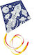 Gunther Rhombus Kite Paint Your Universe Fabric with Tail, Twine & Storage Bag 69x69cm 1pcs