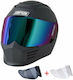 Simpson Speed Black Matt Κράνος Μηχανής Full Face DOT / ECE 22.06