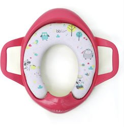 Bbluv Toddler Toilet Seat Soft-Padded with Handles Poti Fuchsia