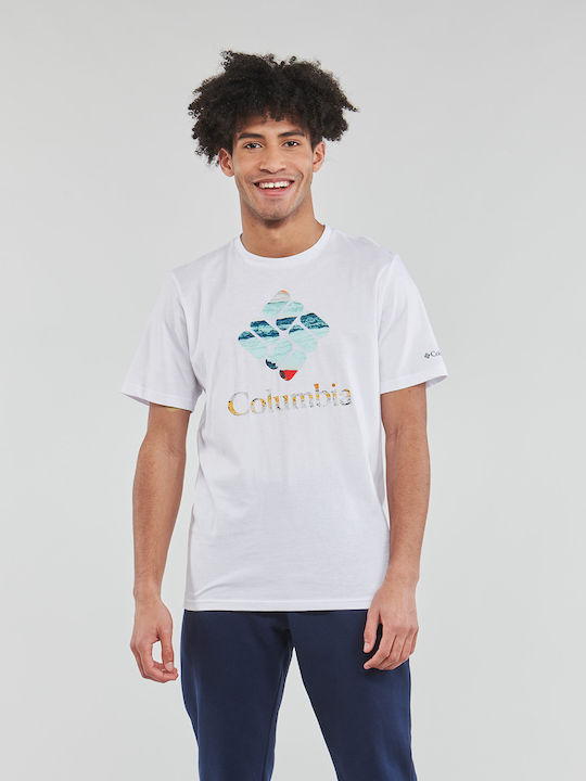 Columbia Herren T-Shirt Kurzarm Weiß