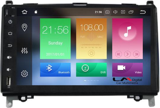 LM Digital Автомобилна Аудио Система (Блутут/USB/AUX/WiFi/GPS/Apple-Carplay/Android-Auto) с Тъчскрийн 9"